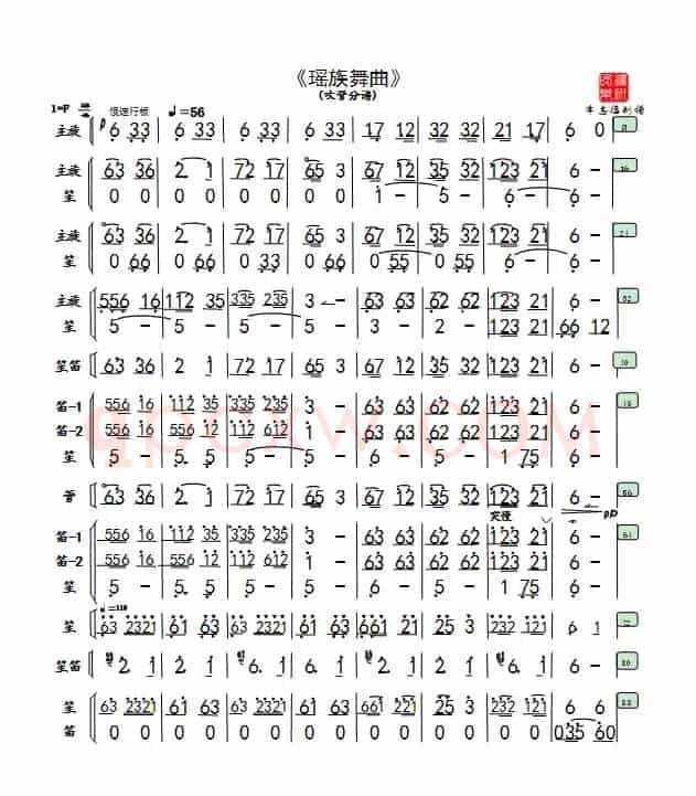 《瑶族舞曲》民乐团专用（牛德靠谱配器）