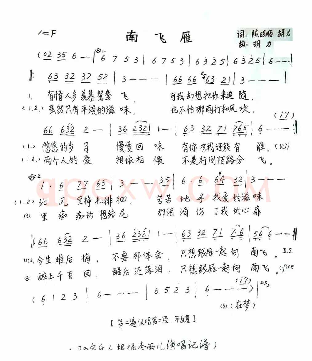 南飞雁