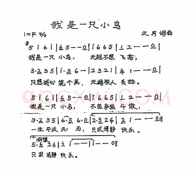 我是一只小鸟