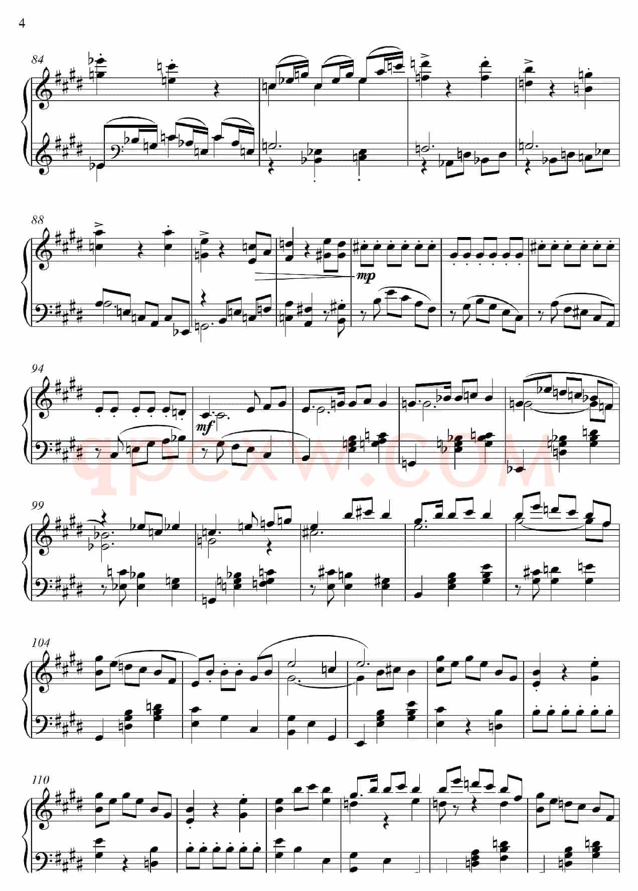 第22钢琴奏鸣曲“信仰”Piano Sonata No`22（四个乐章）