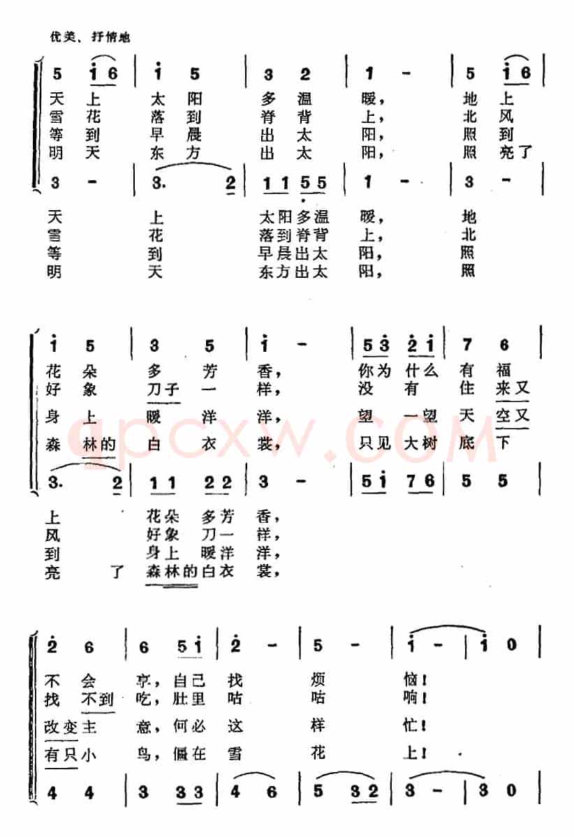 小鸟的歌（金帆词 赵行道曲、表演唱）