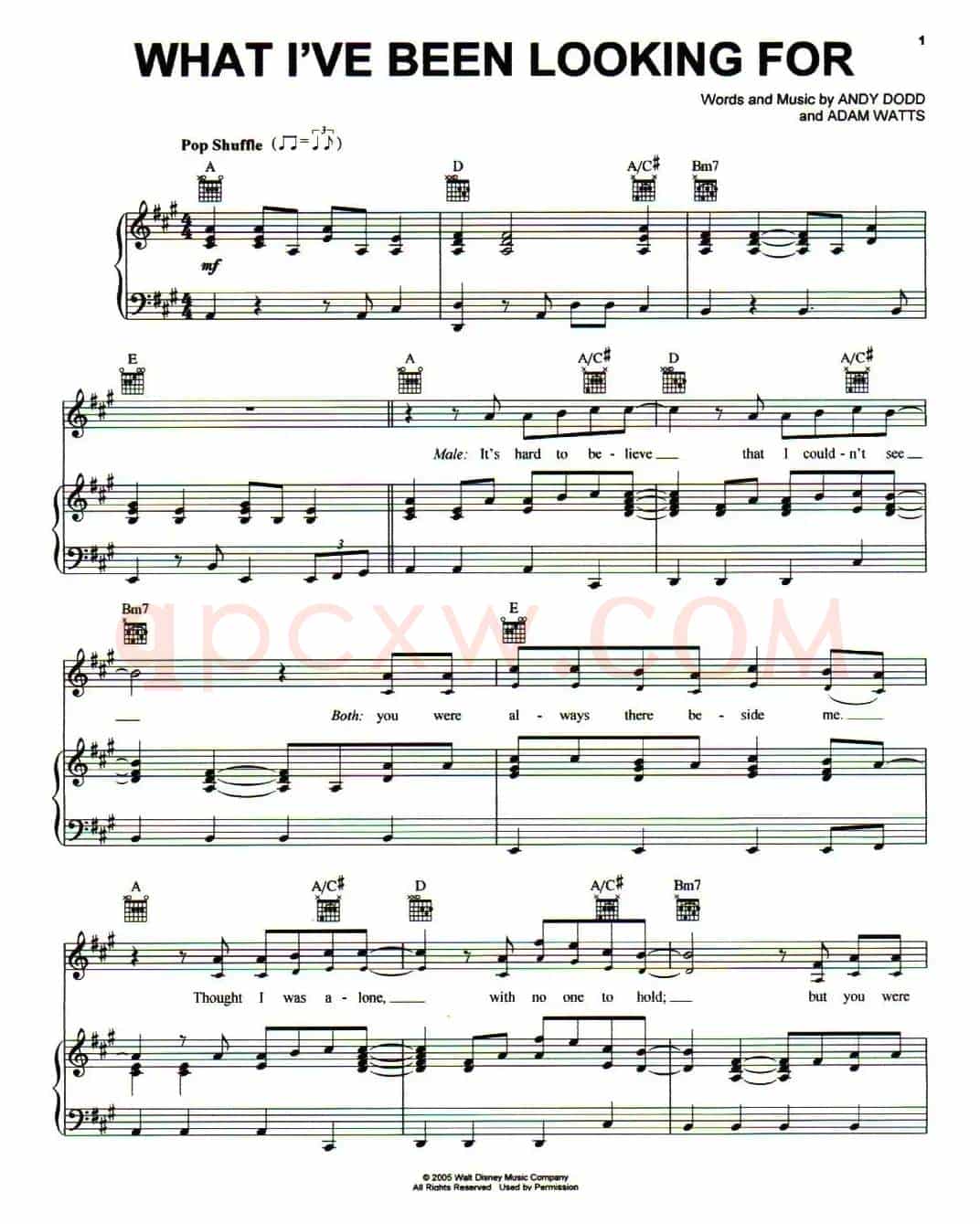 [美]What I've Been Looking For（我有多么寂寞）（正谱）