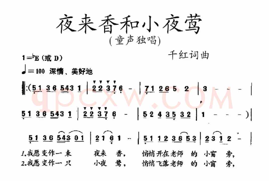 夜来香和小夜莺