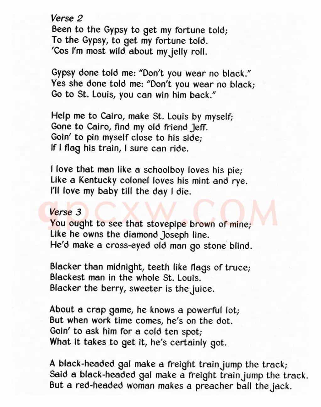 蓝调音乐：St. Louis Blues