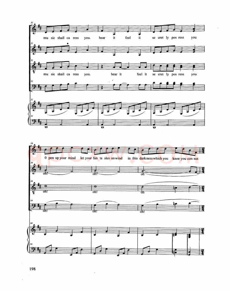 The Music of The Night（合唱 正谱）
