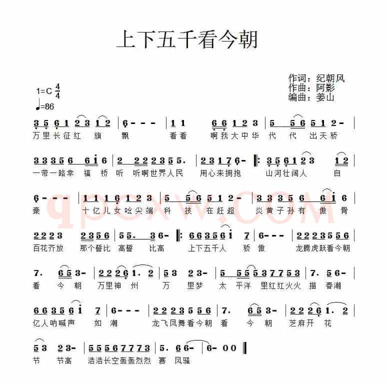 上下五千年看今朝