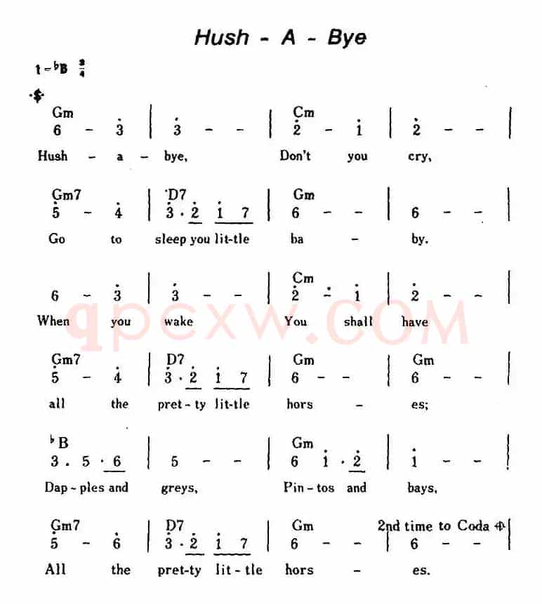 [美]Hush-A-Bye（轻轻地说一声“再见”）