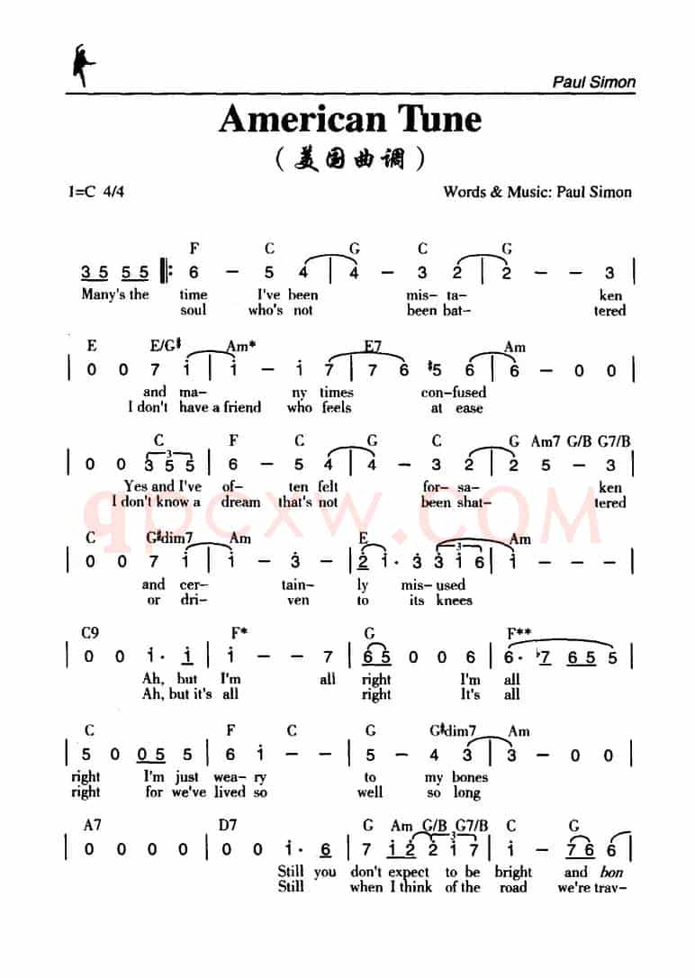 American Tune（美国曲调）