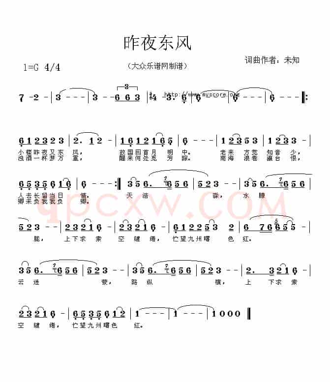 昨夜东风