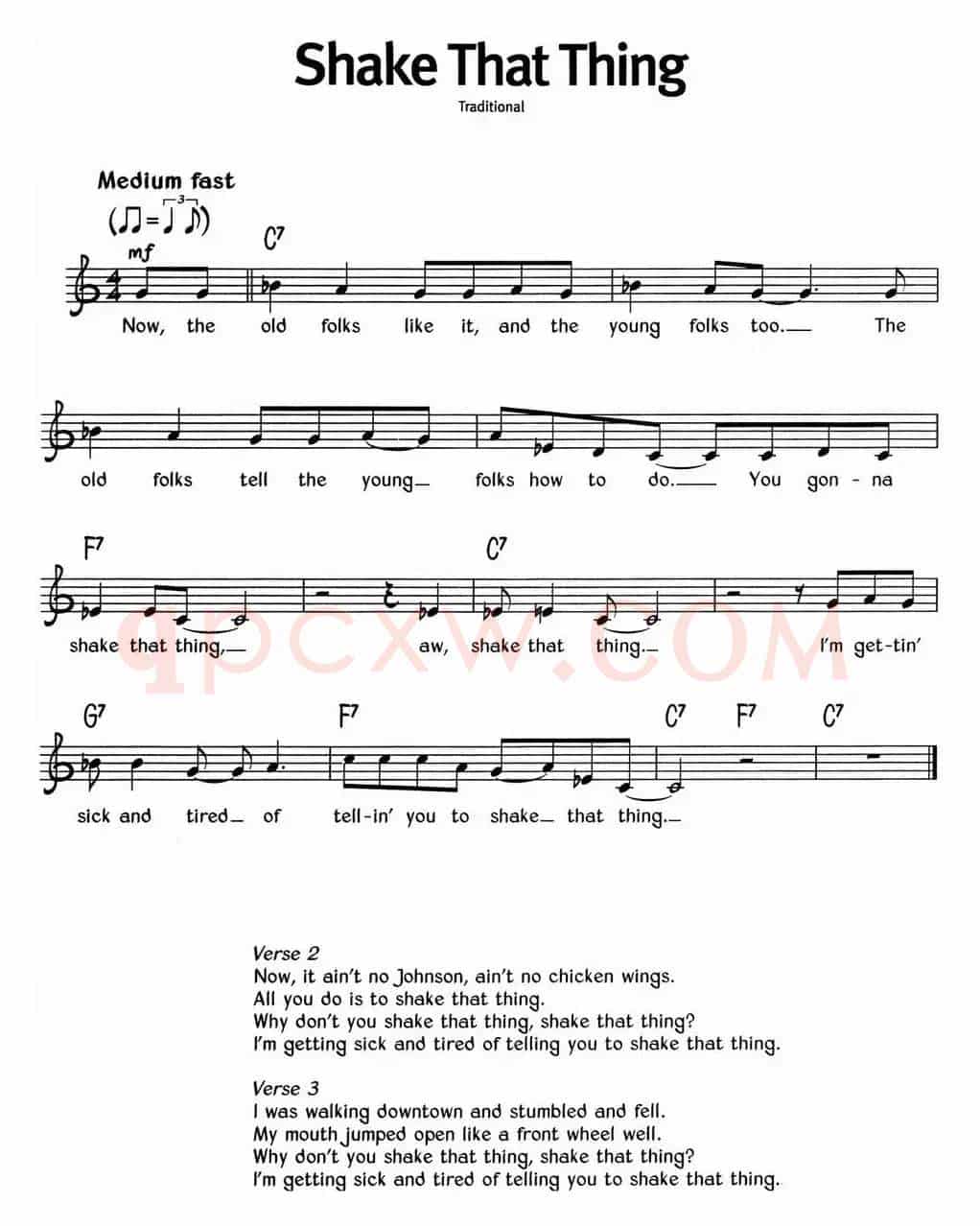 蓝调音乐：Shake That Thing