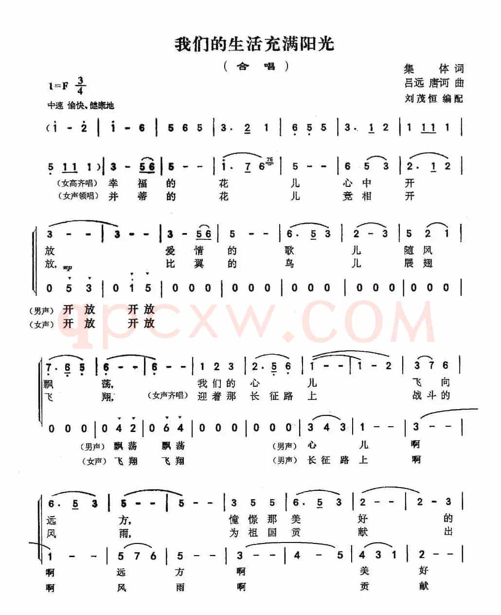 我们的生活充满阳光