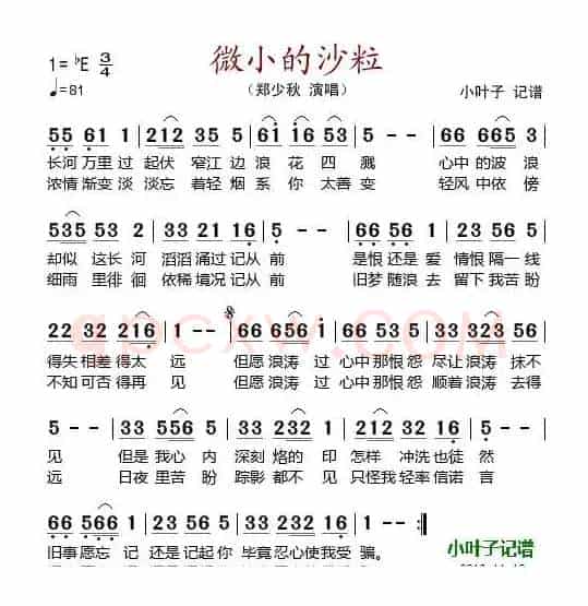 微小的沙粒