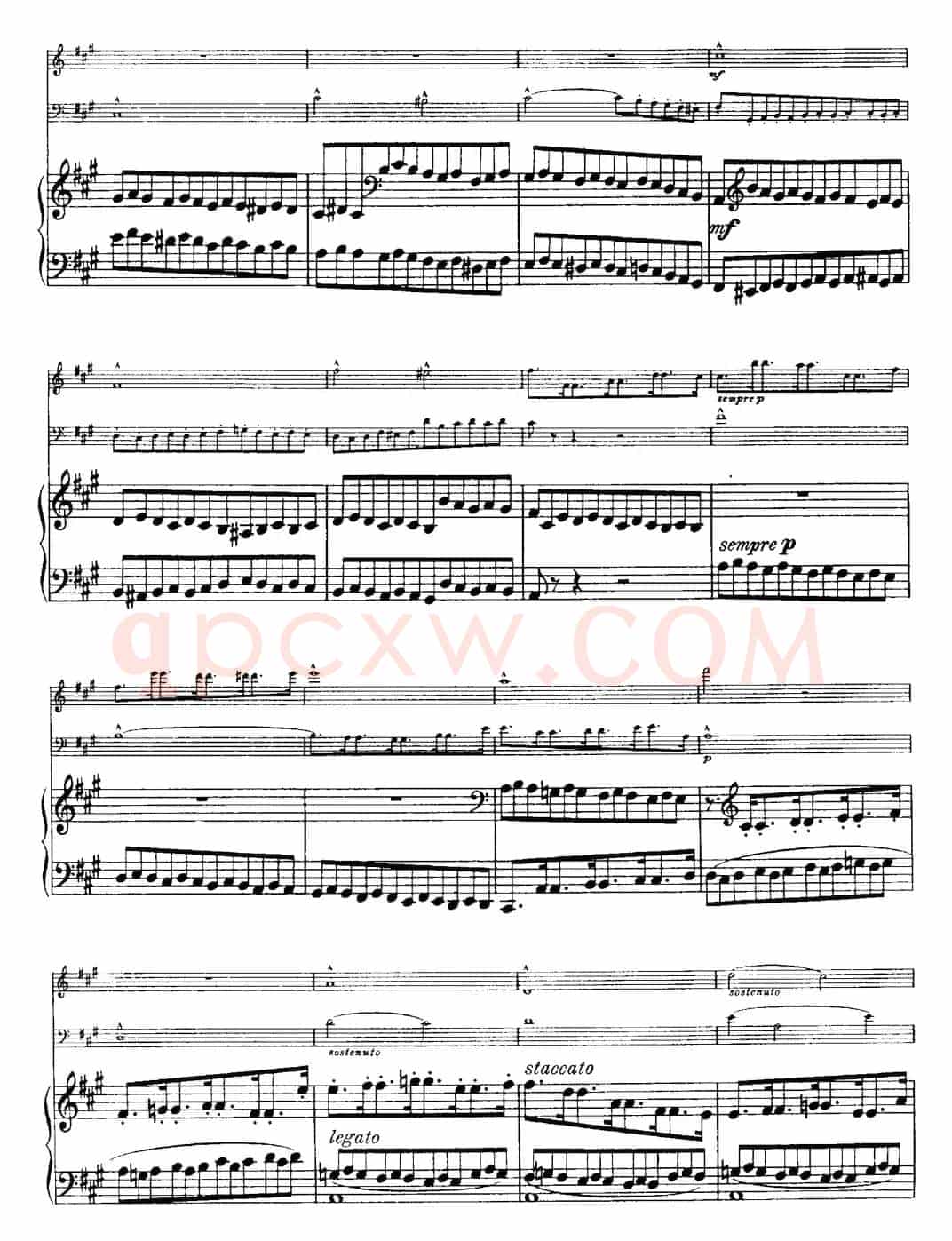 Franck《Piano Trio Op.1 No.1,F-sharp minor》(Ⅰ、小提琴+大提琴+钢琴伴奏)