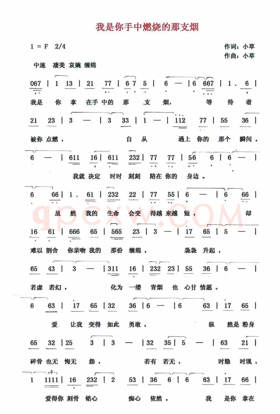 我是你手中燃烧的那支烟