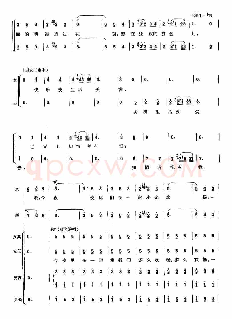 [意]饮酒歌（歌剧《茶花女》选曲、领唱+合唱 ）