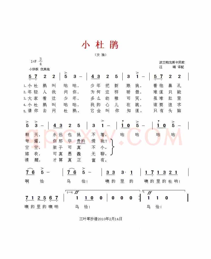 [波兰] 小杜鹃 