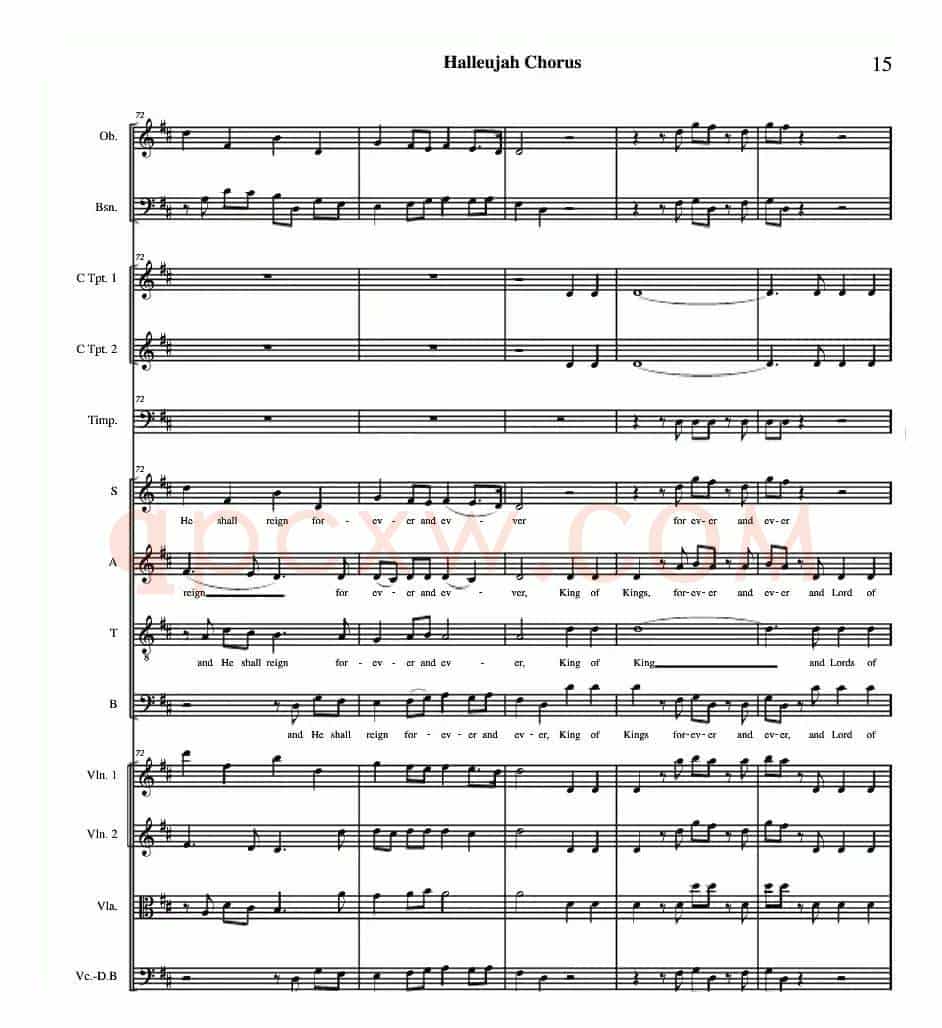 哈利路亚总谱11-19（Halleujah Chorus）