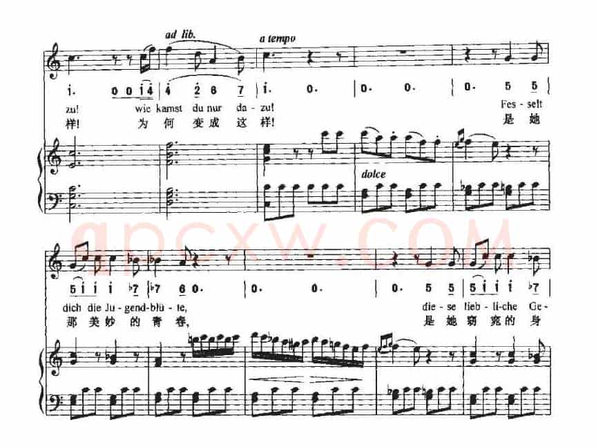 Neue Liebe，Neues Leben（新的爱情，新的生活）（中外文对照、正谱+简谱）