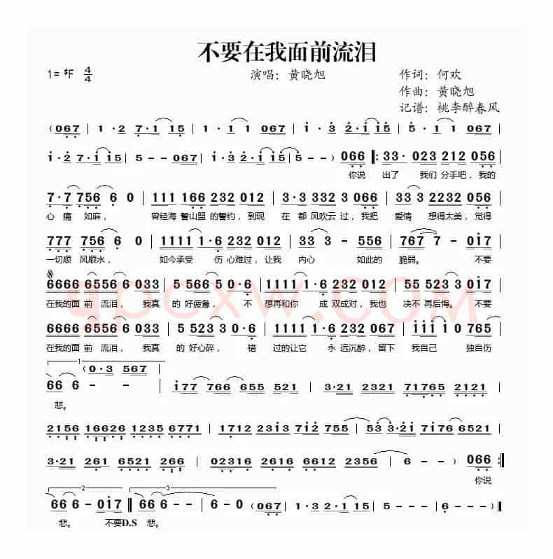 不要在我面前流泪