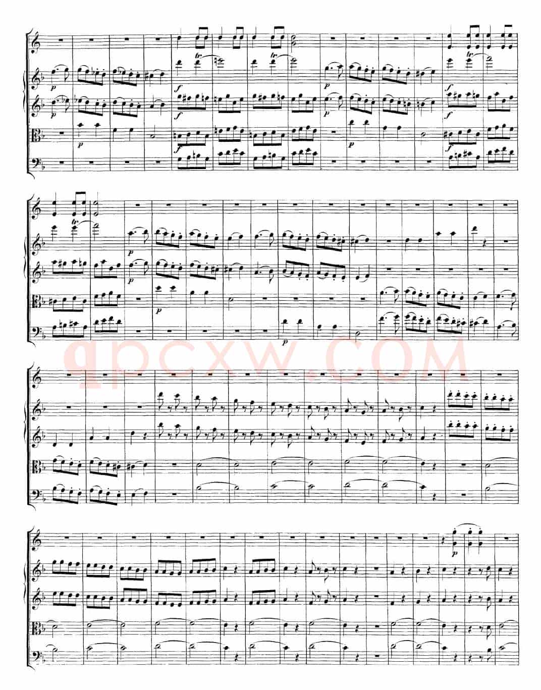 Mozart《A Musical Joke，K.522》（总谱）