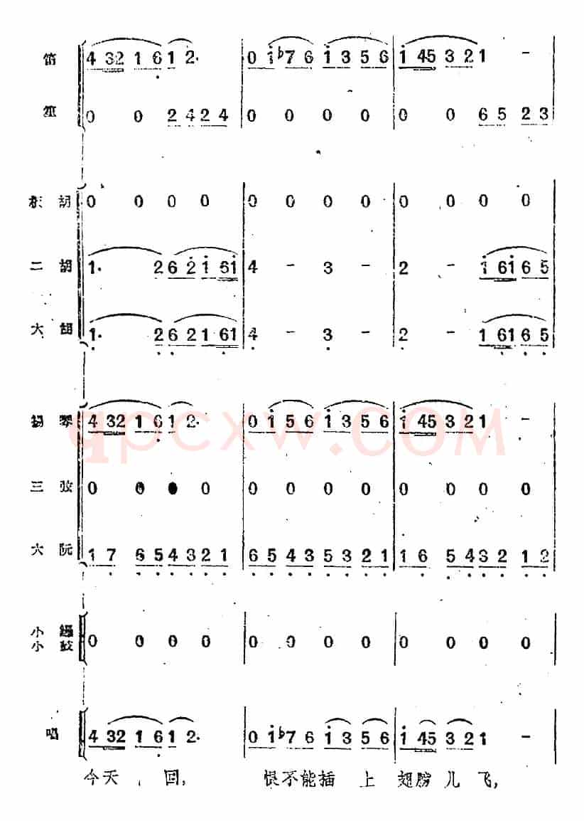 歌剧《小二黑结婚》第七曲 咱们的婚姻自作主（民乐合奏总谱）