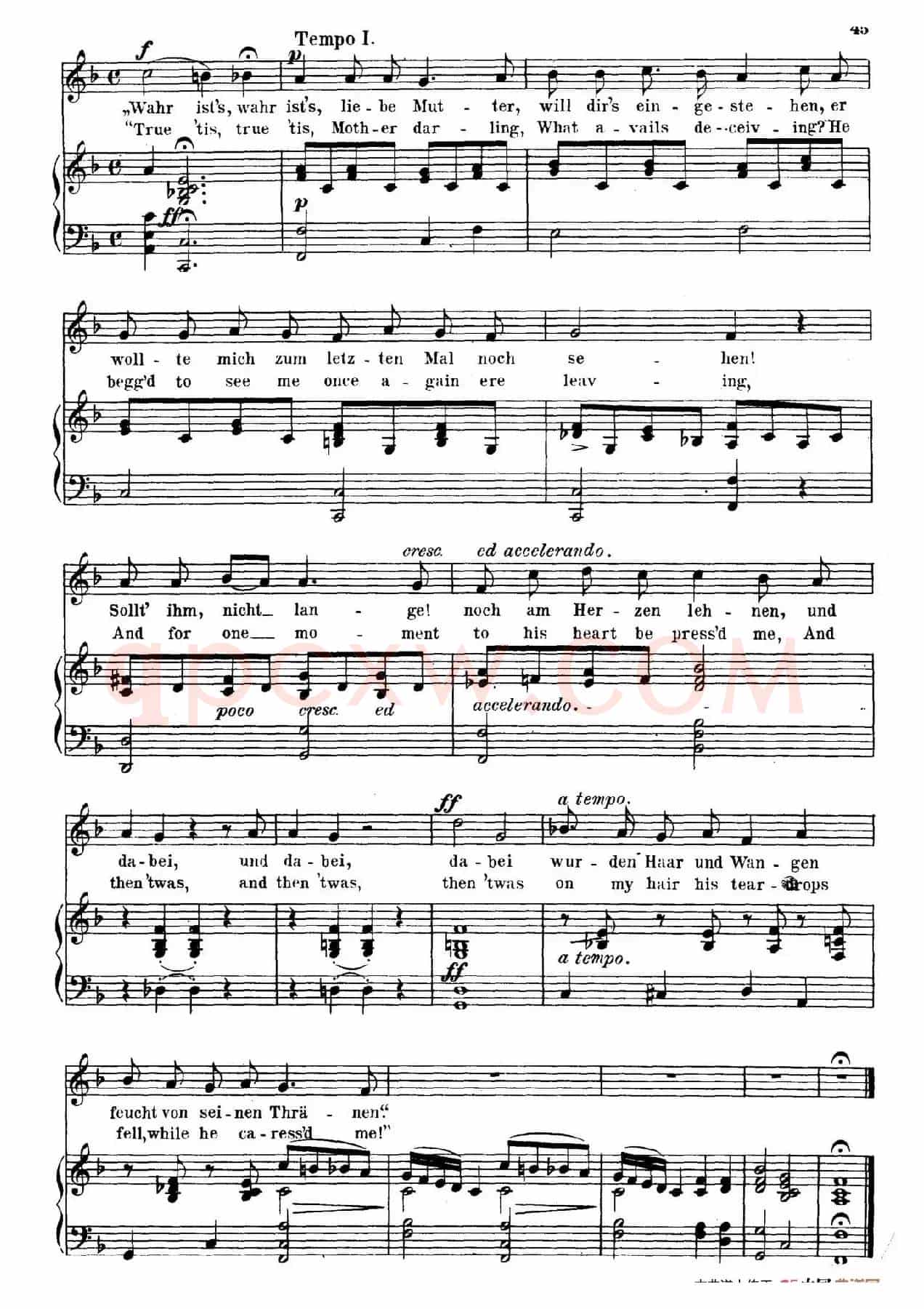 立陶宛歌谣 Lithauisches Lied(正谱)