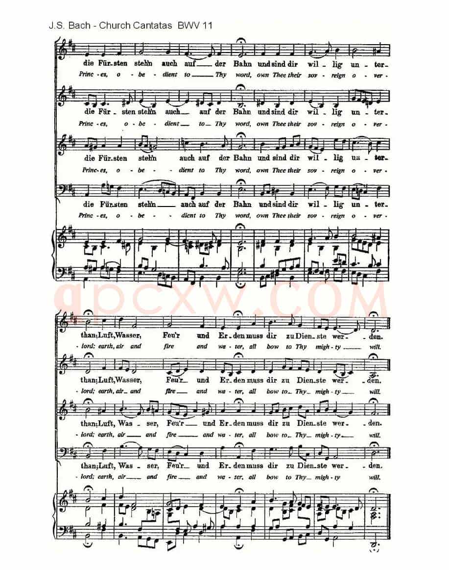 Lobet Gott in Seinen Reicben(颂扬上帝)