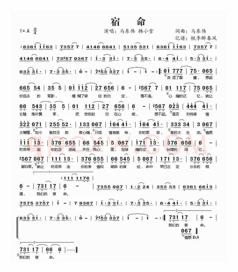 宿命(马东伟 韩小雪)