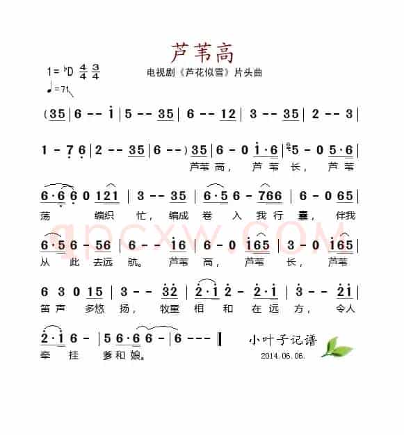 芦苇高（电视剧《芦花似雪》片头曲）