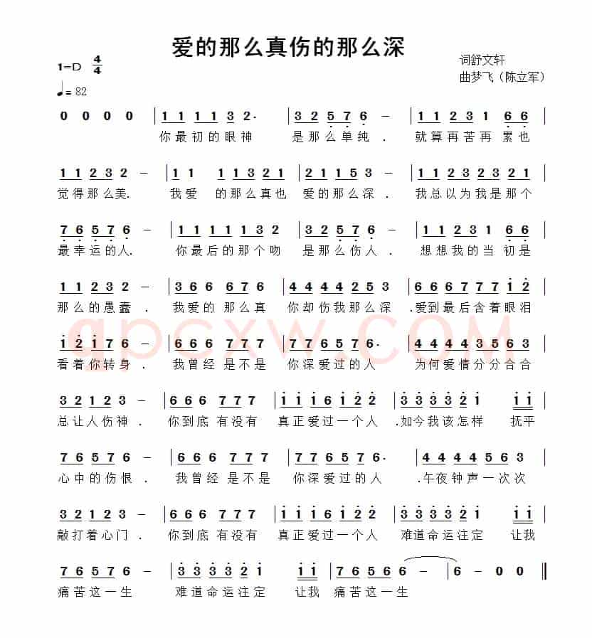 爱的那么真伤的那么深