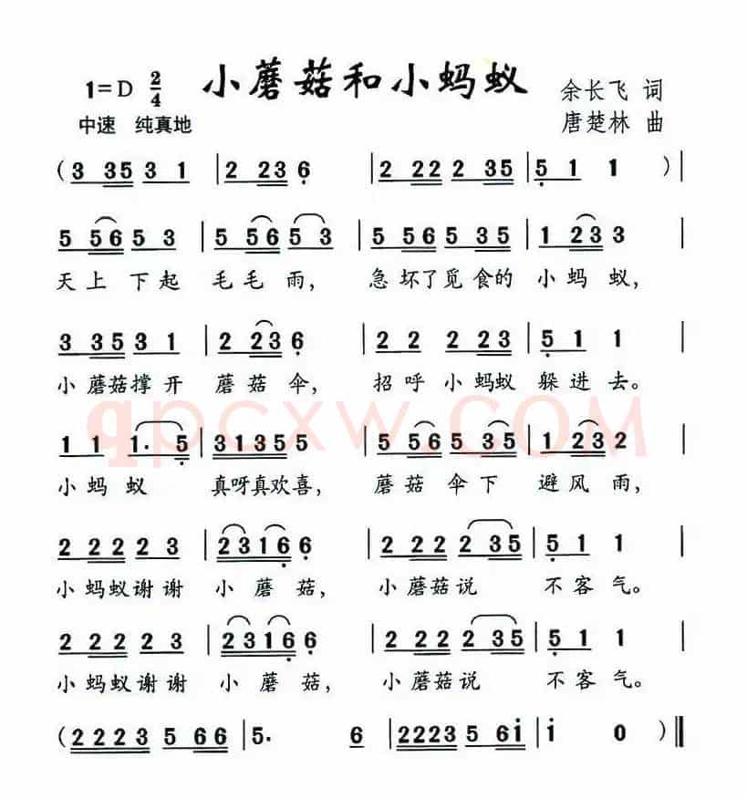 小蘑菇和小蚂蚁