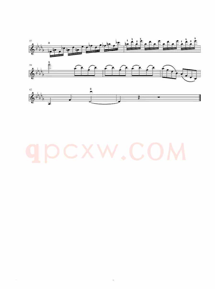 安慰曲 No.3 （小提琴谱）
