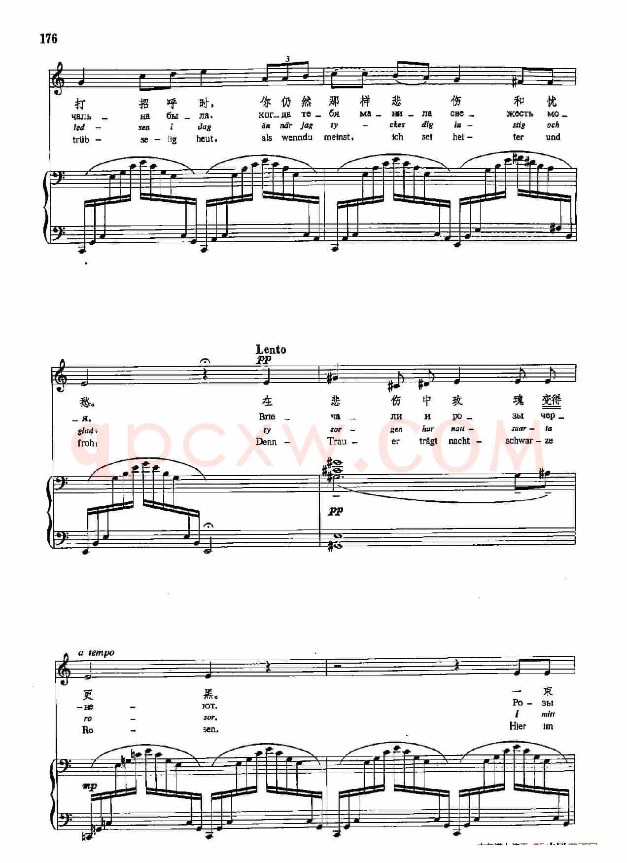 声乐教学曲库5-40黑色的玫瑰（正谱）