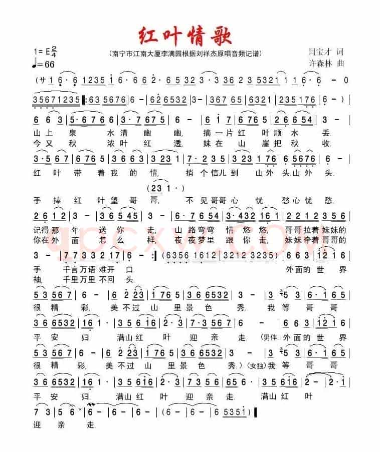 红叶情歌