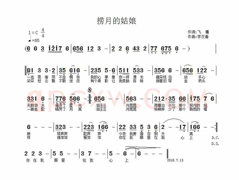 捞月的姑娘