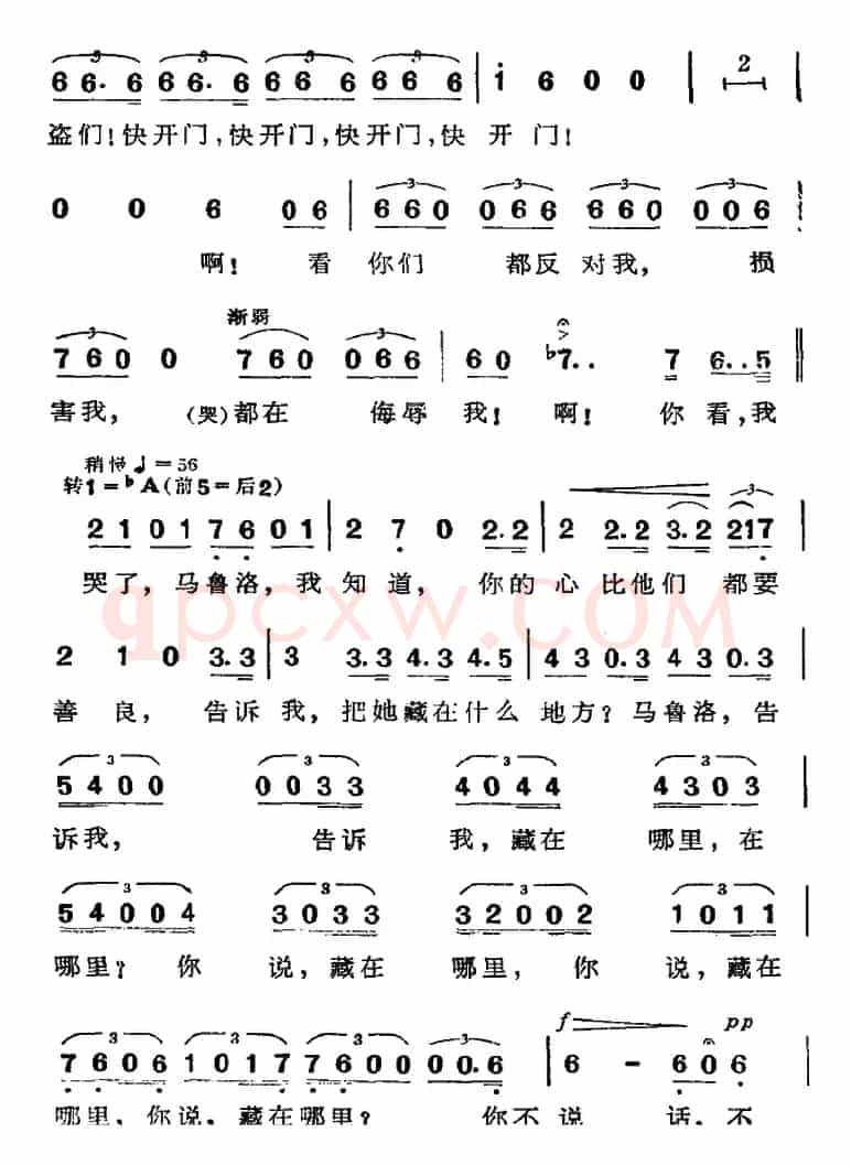歌剧《弄臣》选曲：里戈莱托的咏叹调——你们这些狗强盗（第二幕）