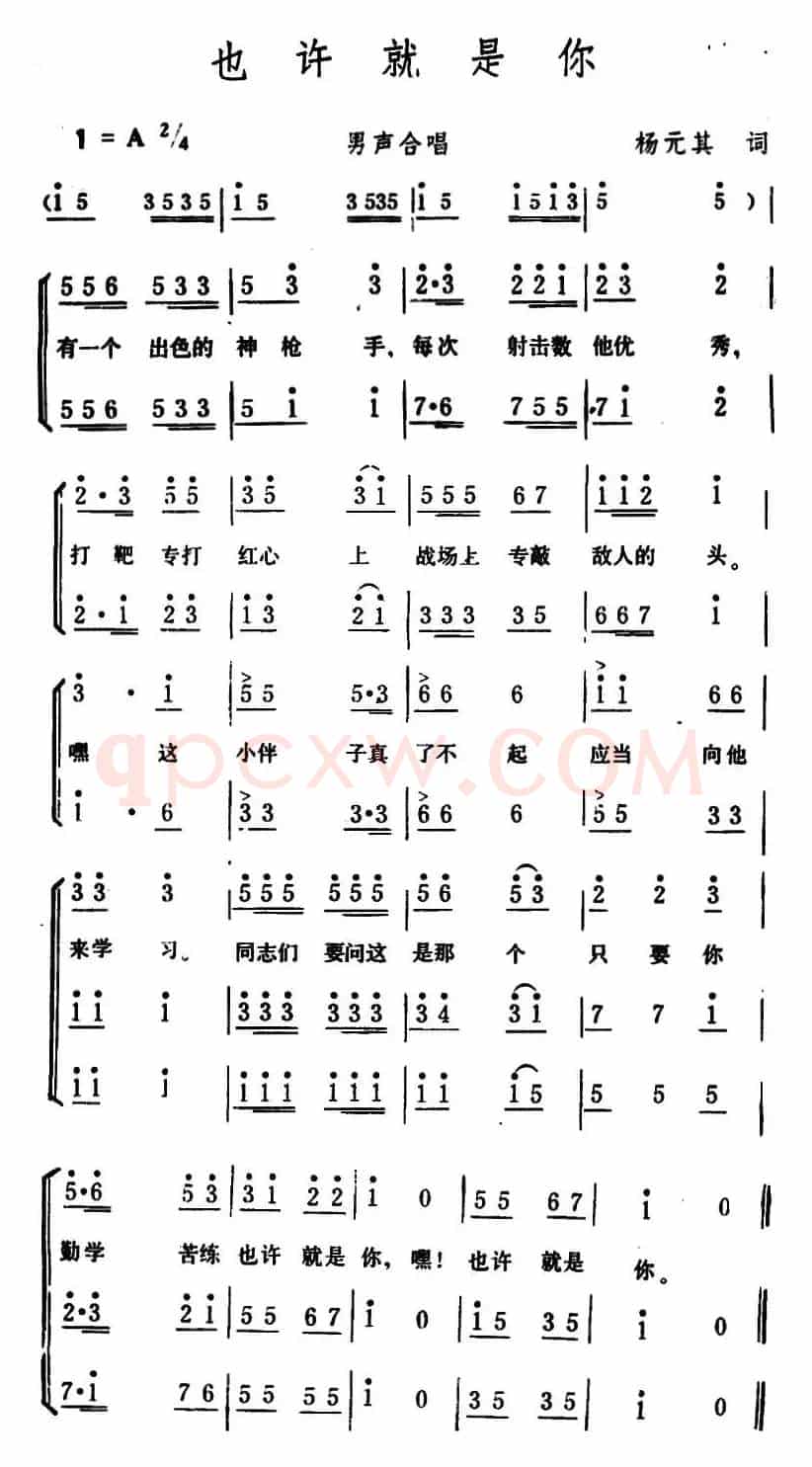 也许就是你 