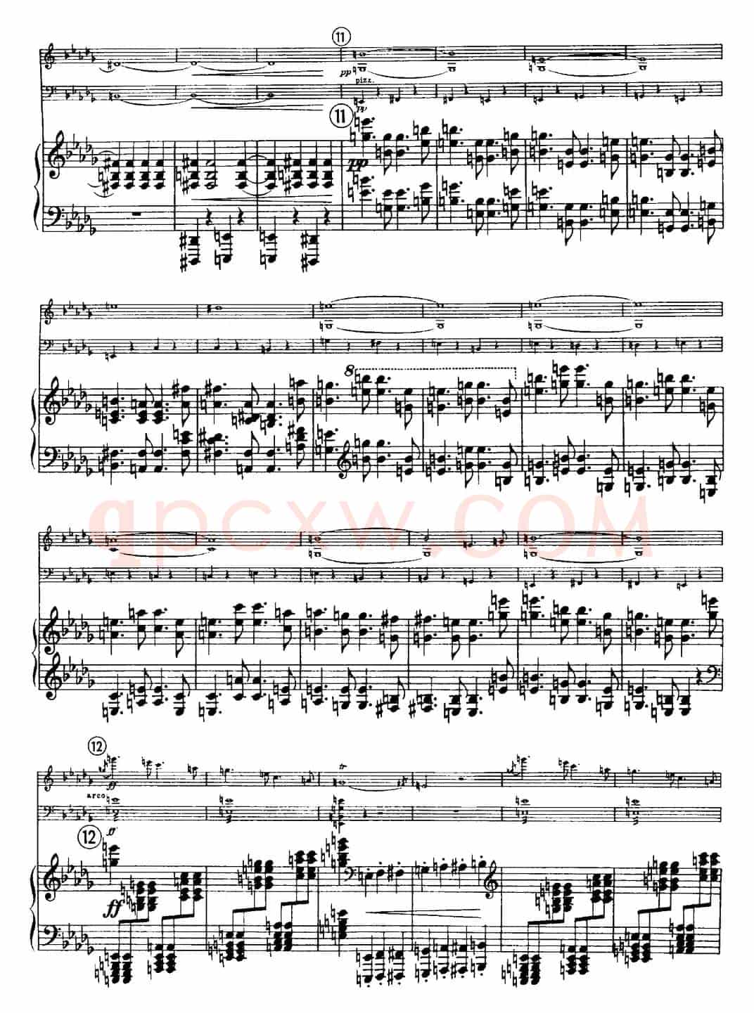 Franck《Piano Trio Op.1 No.1,F-sharp minor》(Ⅲ、小提琴+大提琴+钢琴伴奏)