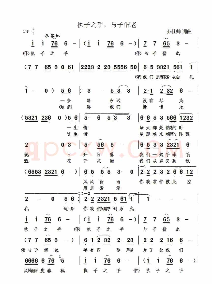 执子之手，与子偕老