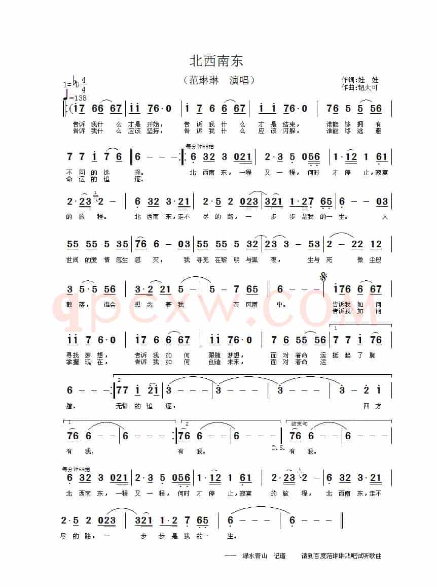 北西南东