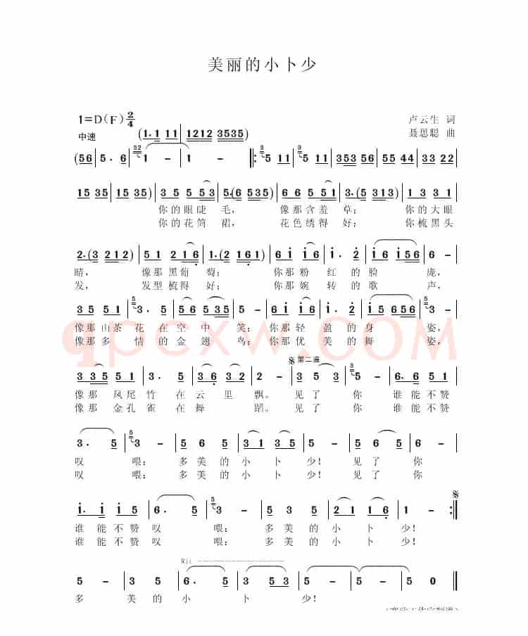 美丽的小卜少