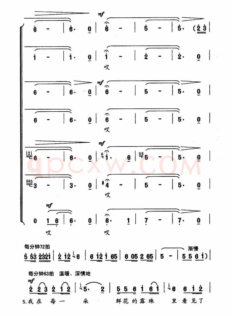 七月的阳光（虞文琴词 顾春雨曲）