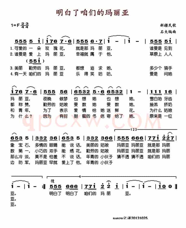 明白了咱们的玛丽亚