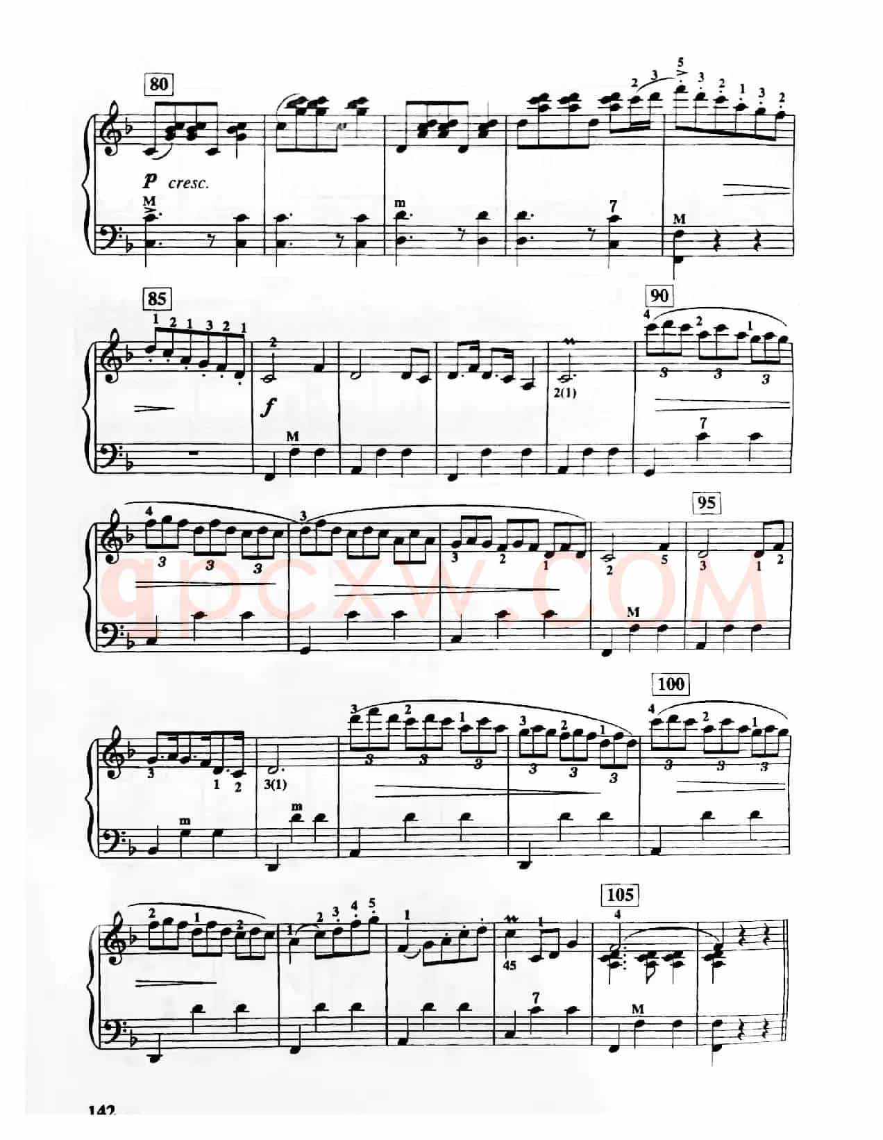 故乡圆舞曲（手风琴五线谱）