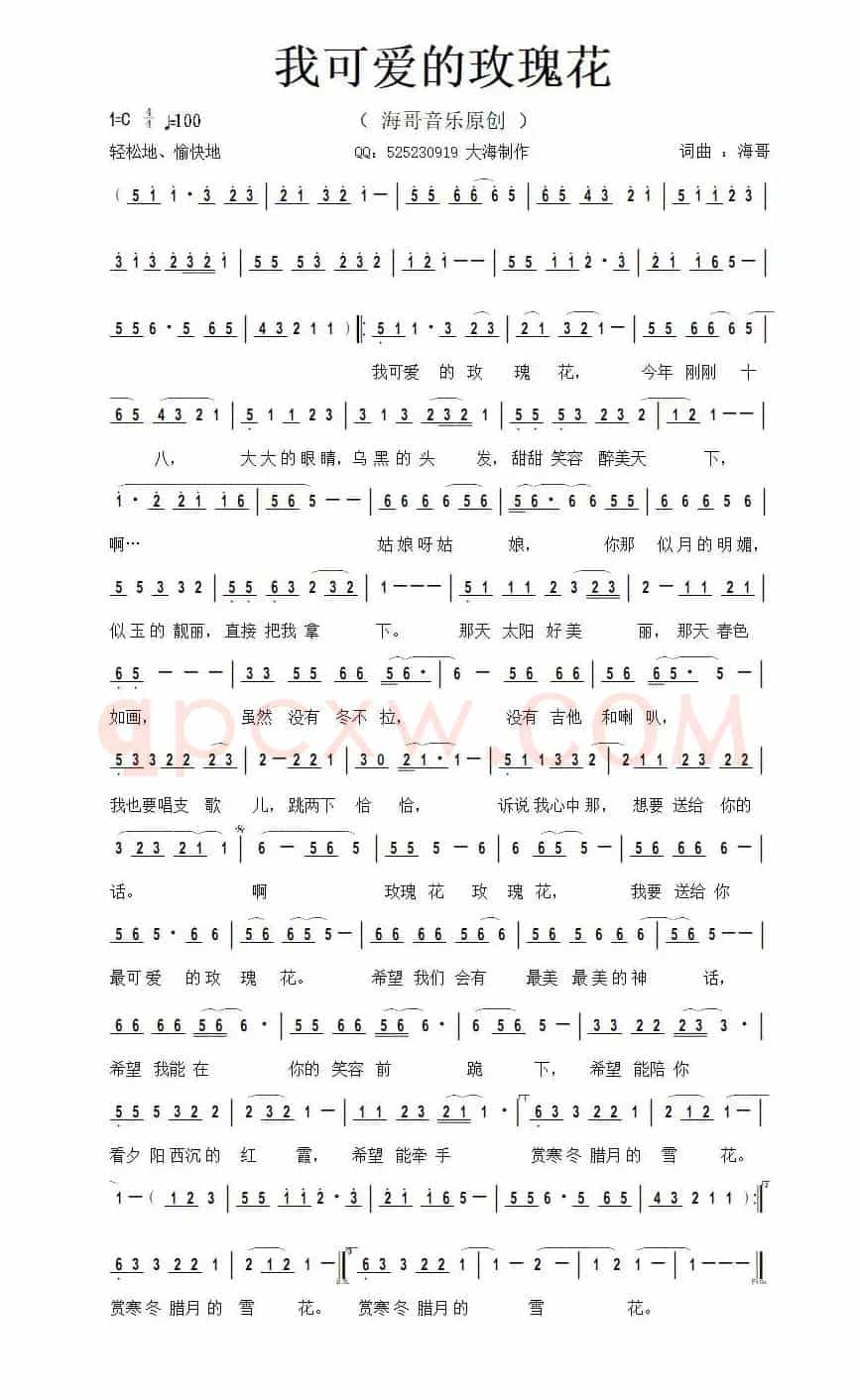 我可爱的玫瑰花