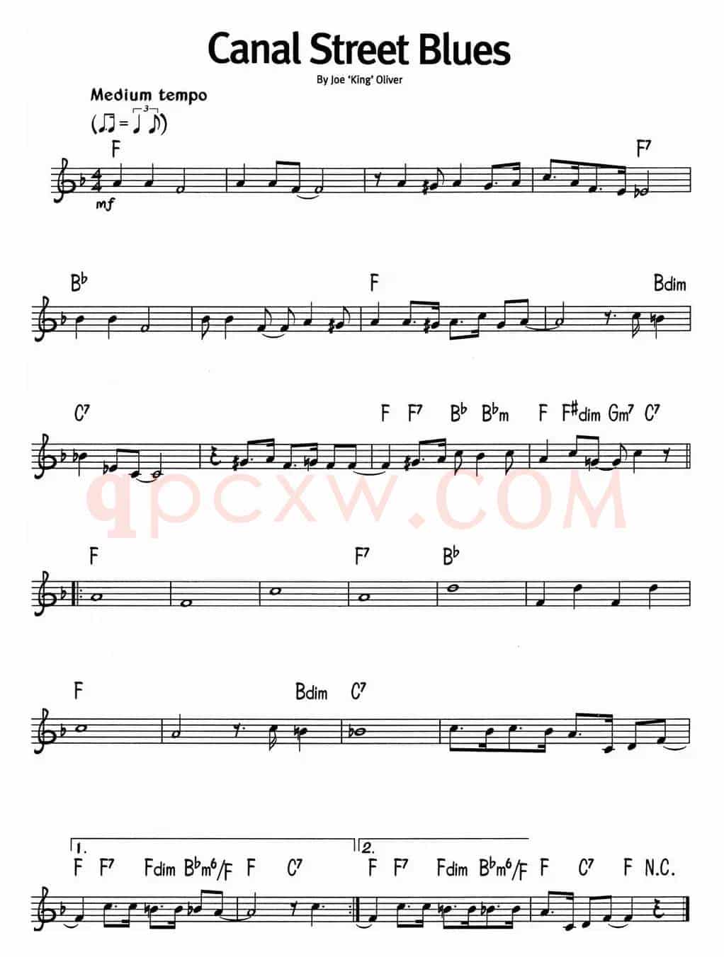 蓝调音乐：Canal Street Blues
