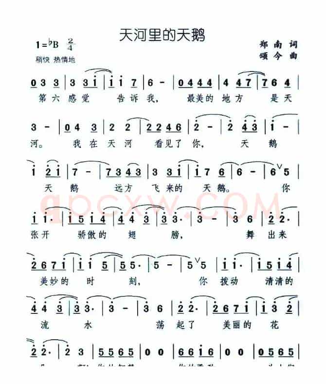 天河里的天鹅