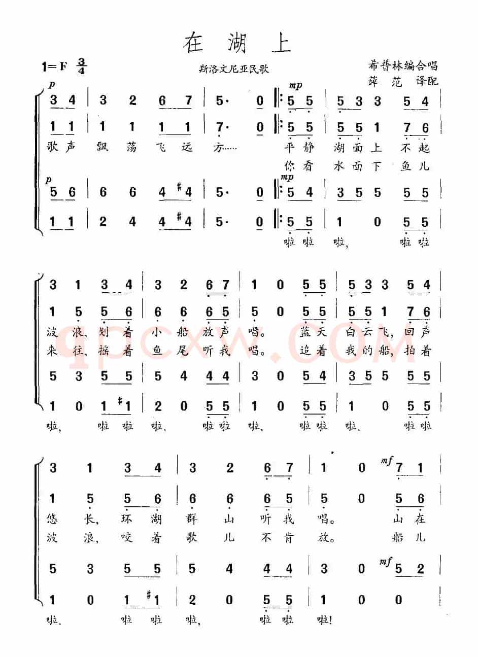 在湖上（斯洛文尼亚）