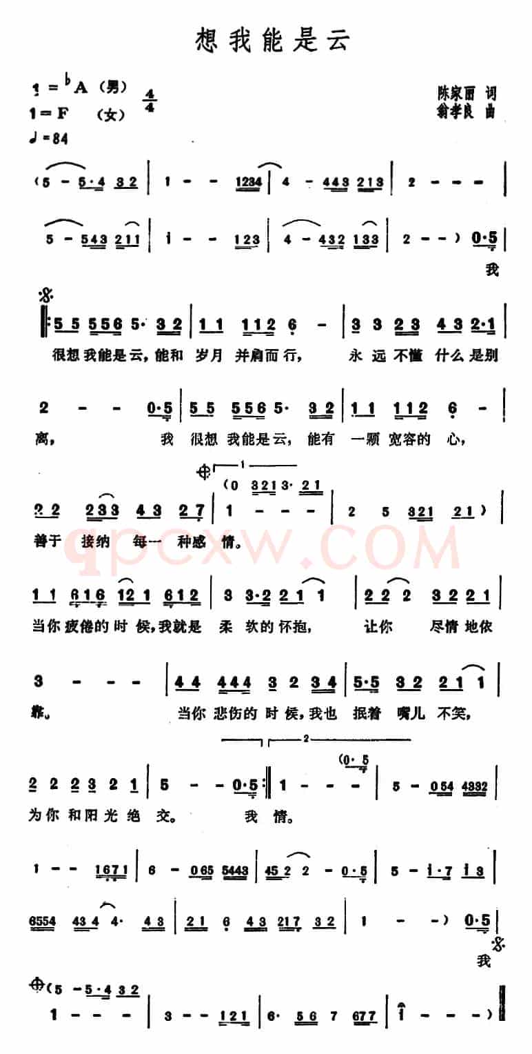 想我能是云