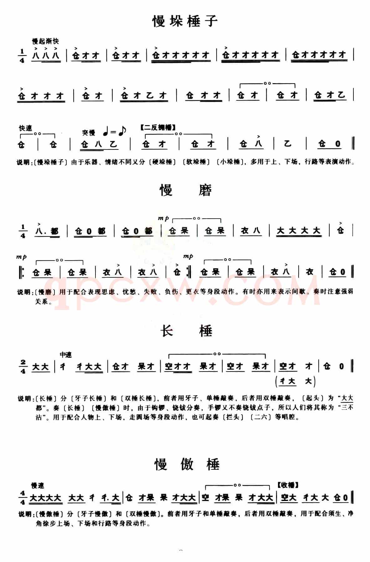[秦腔]锣鼓谱